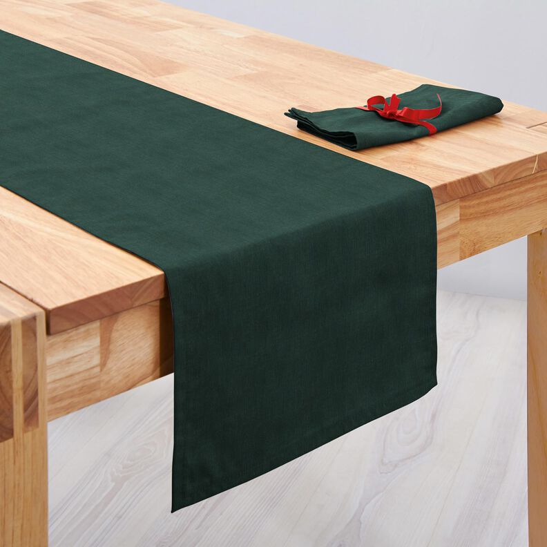 Linen fabric Ramie mix medium – dark green,  image number 6