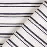 Irregular stripes crepe blouse fabric – white/black,  thumbnail number 5