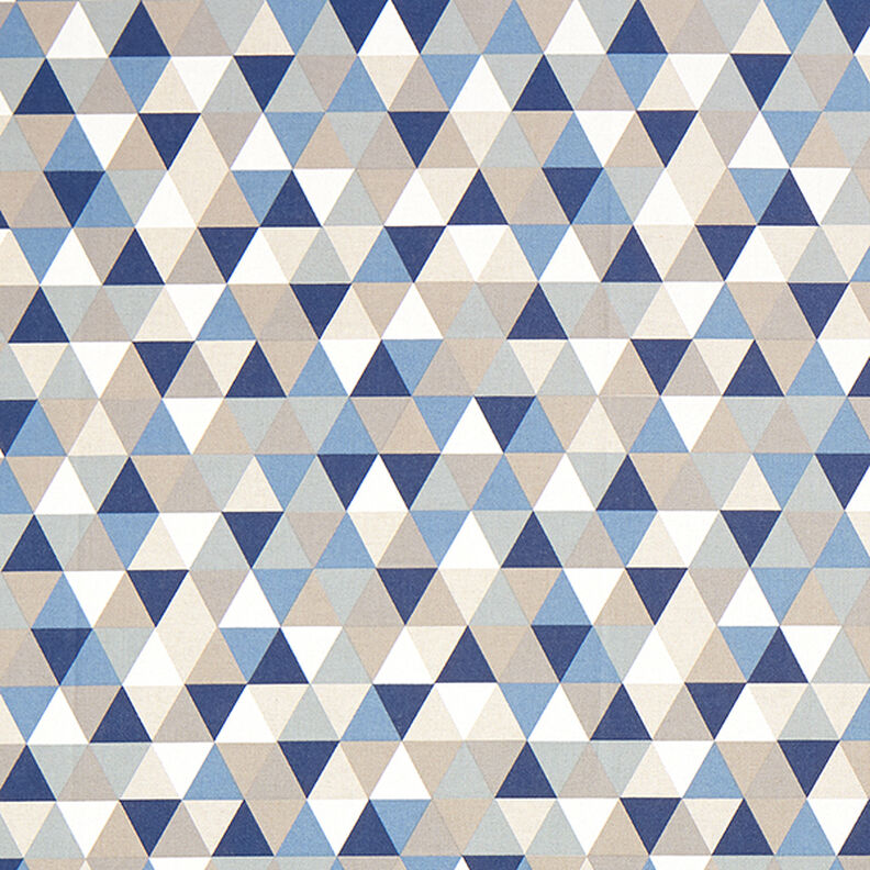 Half Panama Decor Fabric Triangles – blue,  image number 1