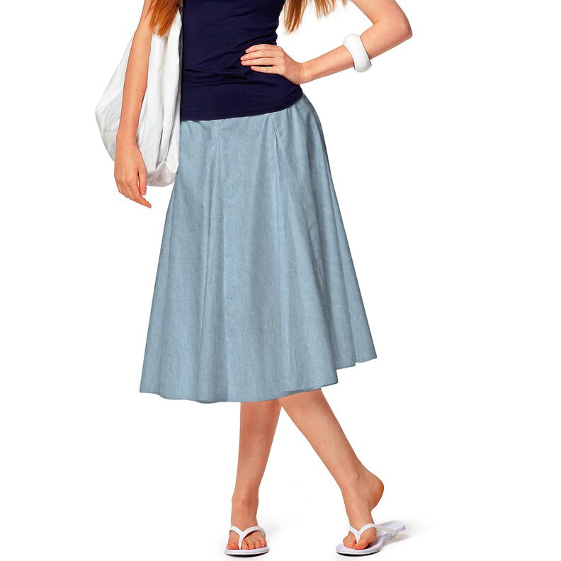 Lightweight linen blend pre-washed – brilliant blue,  image number 7