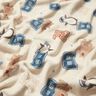 Cosy Fleece Varsity jacket style – light beige/blue,  thumbnail number 2