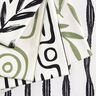 Decor Fabric Half Panama abstract striped pattern – black/ivory,  thumbnail number 5