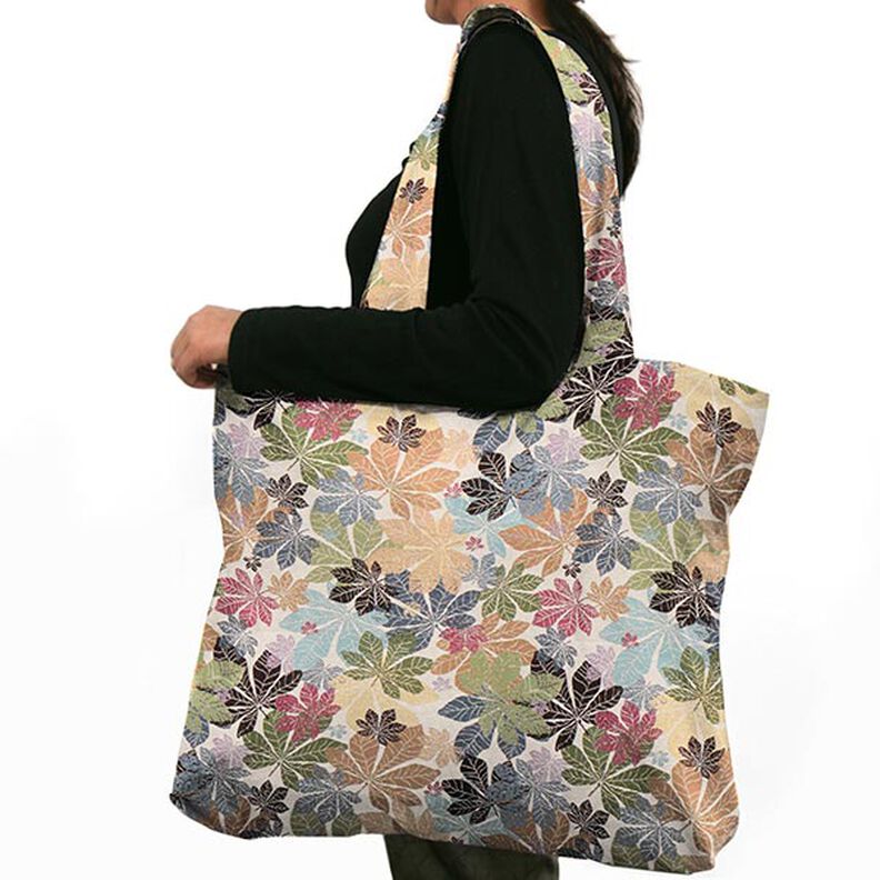 Jacquard Gobelin Leaves – offwhite, image number 5