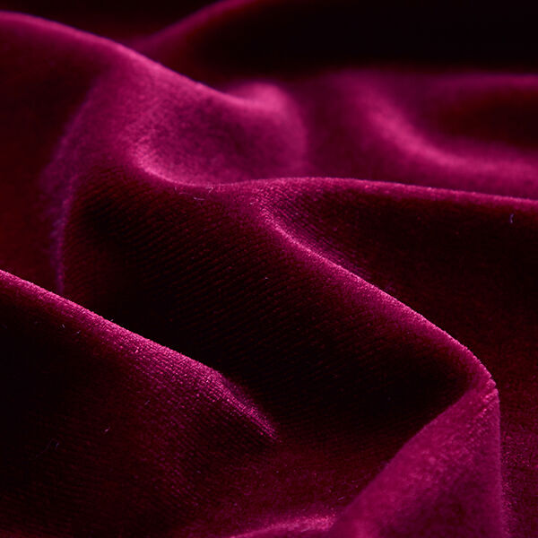 Plain Stretch Velvet – burgundy, image number 2