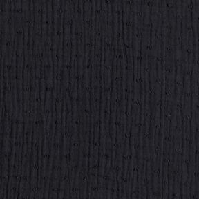 Double Gauze/Muslin dobby – black, 