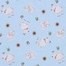 Cotton Jersey Sheep and goats Digital Print – light blue,  thumbnail number 1