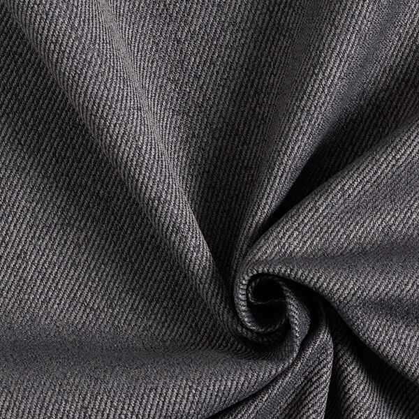 Upholstery Fabric Twill Look – dark grey,  image number 1