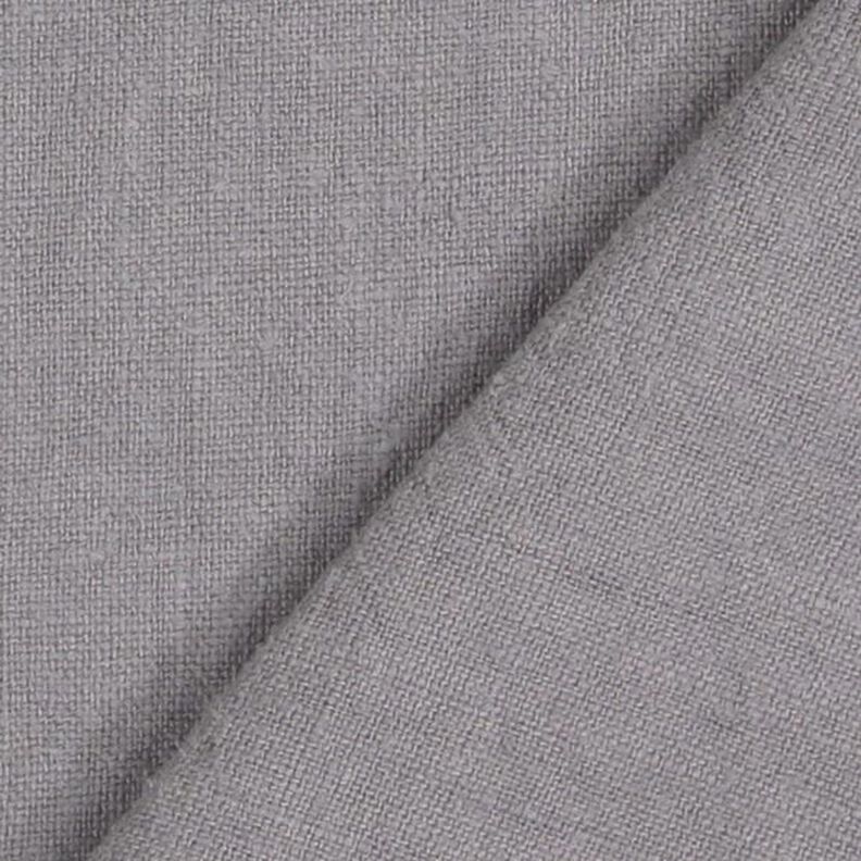 Linen fabric ramie mix stonewashed, heavy quality – grey,  image number 3