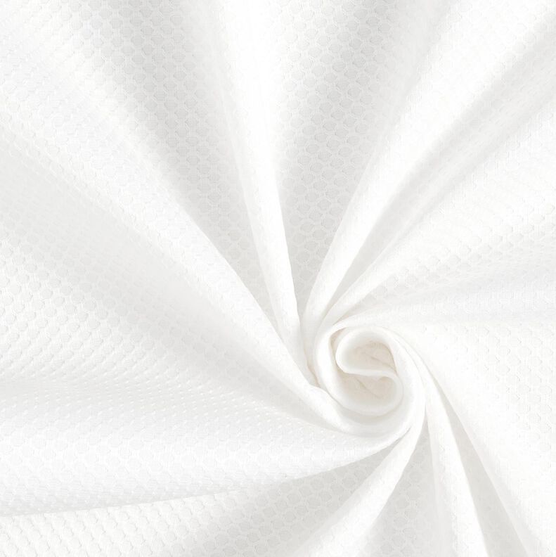 Diamond textured shirt fabric – white,  image number 1