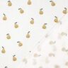 Double Gauze/Muslin Pear Digital Print | Poppy Fabrics – white/yellow olive,  thumbnail number 4