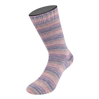 LANDLUST Sockenwolle „Bunte Ringel“, 100g | Lana Grossa – pink/lilac, 