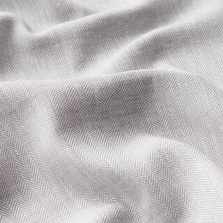 Herringbone Linen Cotton Blend – light grey, 