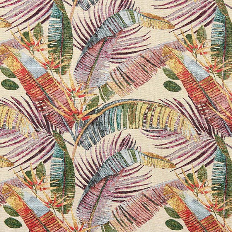 Decor Fabric Tapestry Fabric Palm Fronds – light beige/olive,  image number 1