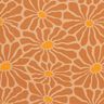 Viscose Poplin Flowers &ndash; cinnamon/caramel,  thumbnail number 1