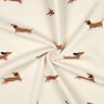 Brushed Sweatshirt Fabric happy dachshunds | Poppy Fabrics – ivory,  thumbnail number 3