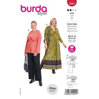 Plus-Size Dress / Tunika | Burda 5864 | 44-54, 