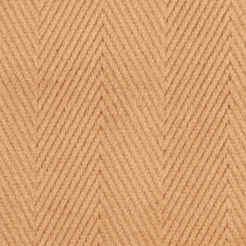 Coat Fabric wide herringbone – light brown,  image number 4