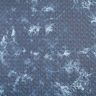 Tie-dyed flower chambray quilted fabric – denim blue,  thumbnail number 1