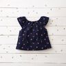 Double Gauze/Muslin embroidered cherries | Poppy Fabrics – midnight blue/pink,  thumbnail number 7