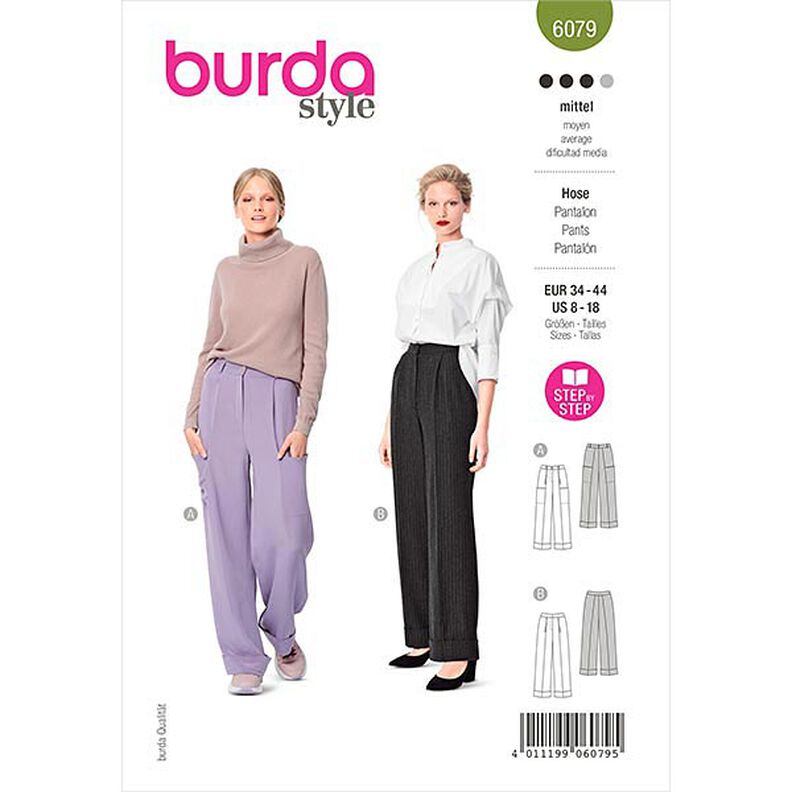 Trousers, Burda 6079 | 34-44,  image number 1