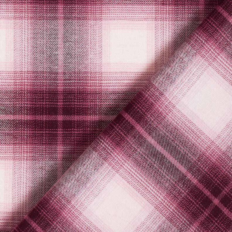 Checked cotton-viscose-flannel – hollyhock,  image number 4