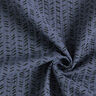 Double Gauze/Muslin Zig-zag dashes – midnight blue,  thumbnail number 3