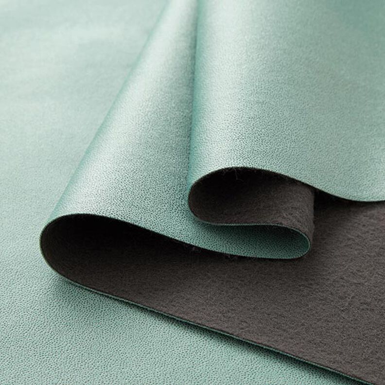 Upholstery Fabric Leather-Look Ultra-Microfibre – mint,  image number 3