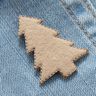 Patch Felt Christmas tree [4 cm] – beige,  thumbnail number 2