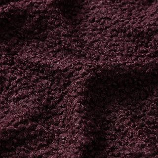 Plain Bouclé Knit – merlot, 