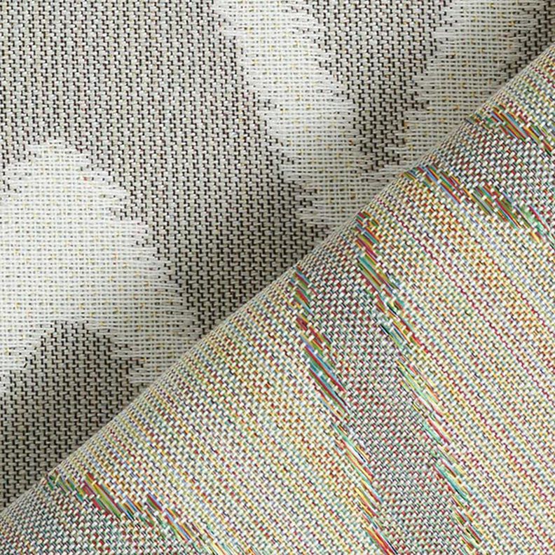 Outdoor Fabric Jacquard Ikat Print – light grey,  image number 4