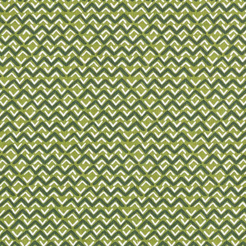 Cotton Cretonne Ethnic Zigzag – green,  image number 1