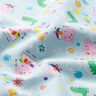 Cotton Poplin Licensed Fabric Peppa and George blowing bubbles | ABC Ltd. – baby blue,  thumbnail number 2