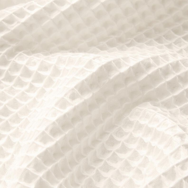 Waffle Piqué large honeycombs – offwhite,  image number 2