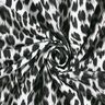 French terry brushed snow-leopard digital print – black/white,  thumbnail number 3