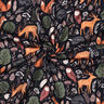Brushed Sweatshirt Fabric animals in the wood Digital Print | Poppy Fabrics – midnight blue,  thumbnail number 3