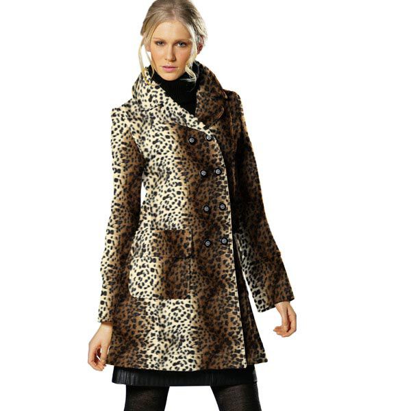 Imitation Fur Leopard – beige,  image number 4