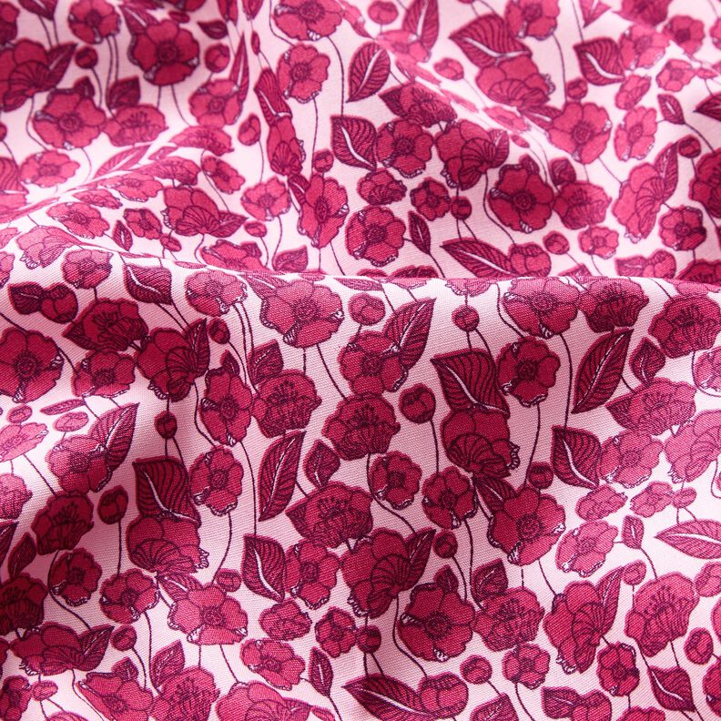 Cotton Poplin flower tendrils – light pink/purple, image number 2