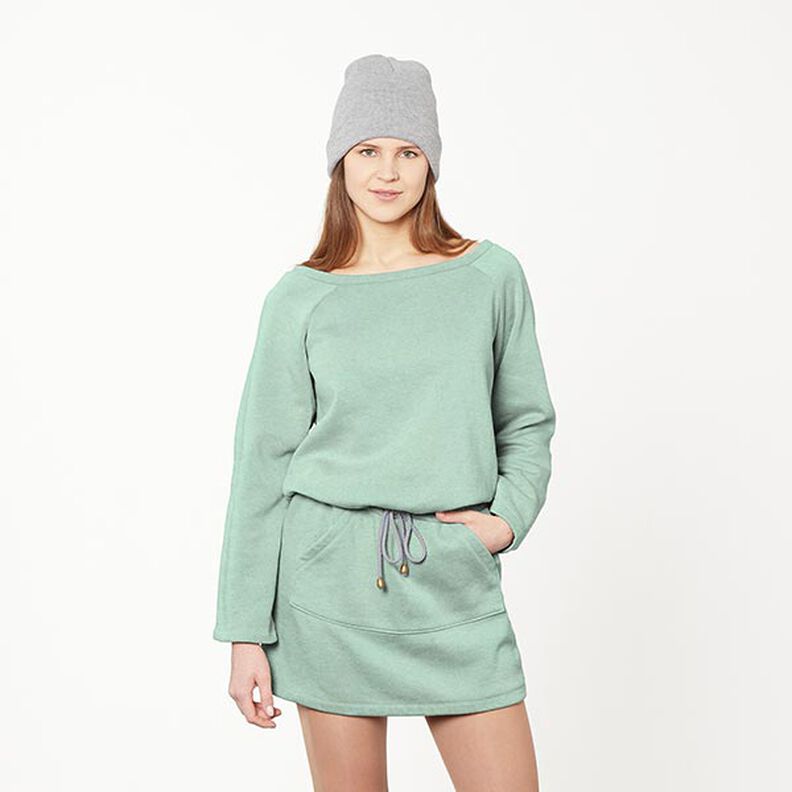Brushed Sweatshirt Fabric – reed, image number 7