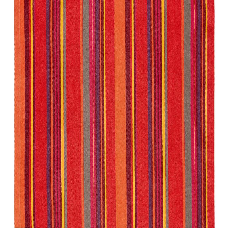 Outdoor Deckchair fabric Longitudinal stripes 44 cm – raspberry/fire red,  image number 1