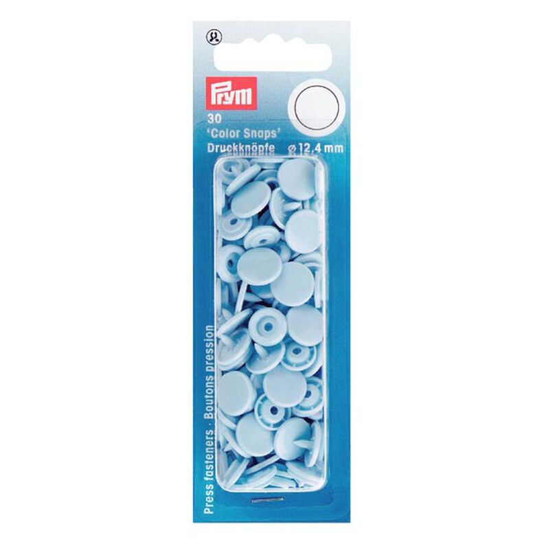 Colour Snaps Press Fasteners 15 – light blue | Prym,  image number 1