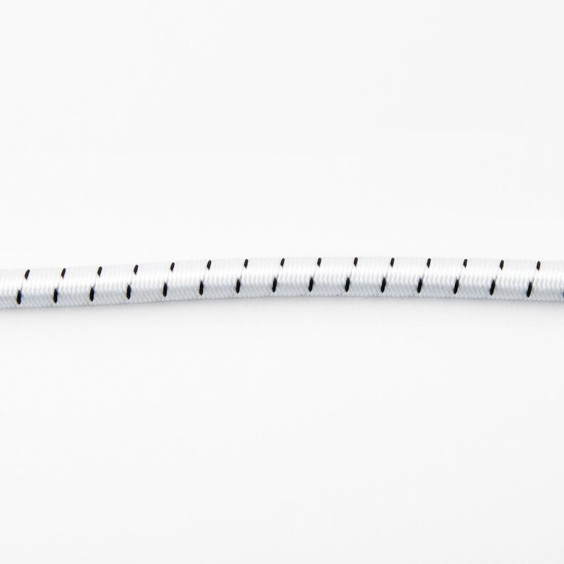 Strong outdoor rubber cord [Ø 10 mm] – white/black,  image number 2
