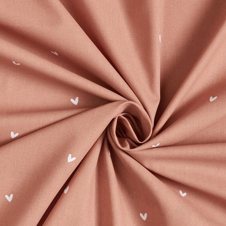 Cotton Poplin tender hearts – copper,  image number 3