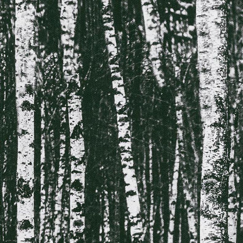 Decor Fabric Half Panama birch forest – black/white,  image number 6