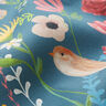 Outdoor Fabric Canvas Birds and flowers – steel blue,  thumbnail number 2
