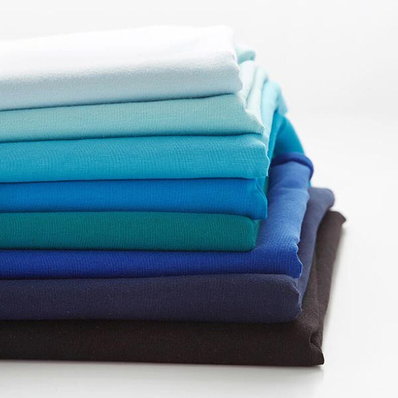 Medium Cotton Jersey Plain – midnight blue,  image number 6