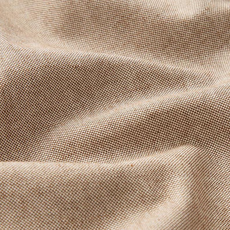 Decorative fabric, Chambray half Panama, recycled – medium brown,  image number 2