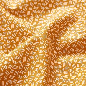 Cotton Cretonne Small Lines – curry yellow, 