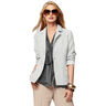 Linen fabric ramie mix stonewashed, heavy quality – light grey,  thumbnail number 4
