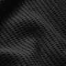 Cotton waffle jersey Plain – black,  thumbnail number 2