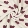 Teddy Fur Hearts | by Poppy – natural/burgundy,  thumbnail number 3